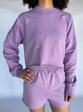 Load image into Gallery viewer, OVERSIZED CROP SWEATER - LILAC
