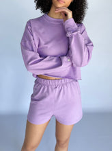 Load image into Gallery viewer, OVERSIZED CROP SWEATER - LILAC
