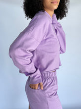 Load image into Gallery viewer, OVERSIZED CROP SWEATER - LILAC
