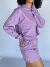 Load image into Gallery viewer, OVERSIZED CROP SWEATER - LILAC
