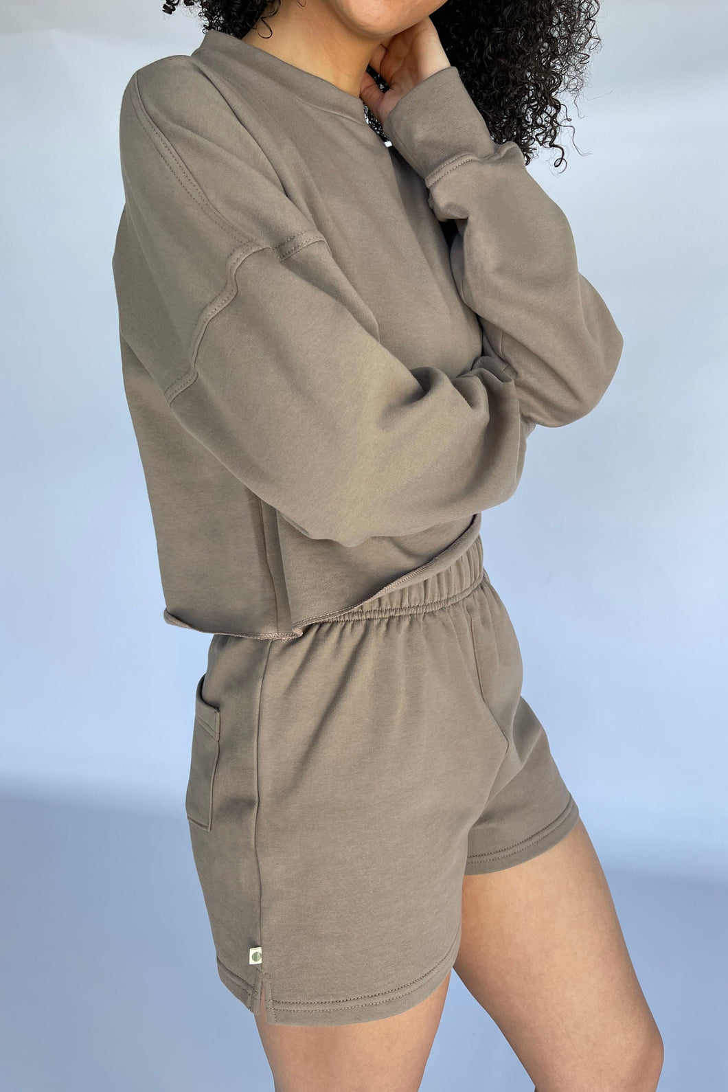 SWEAT SHORT - KHAKI