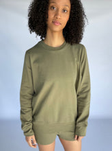 Load image into Gallery viewer, CLASSIC CREW NECK SWEATER - SUMMER OLIVE
