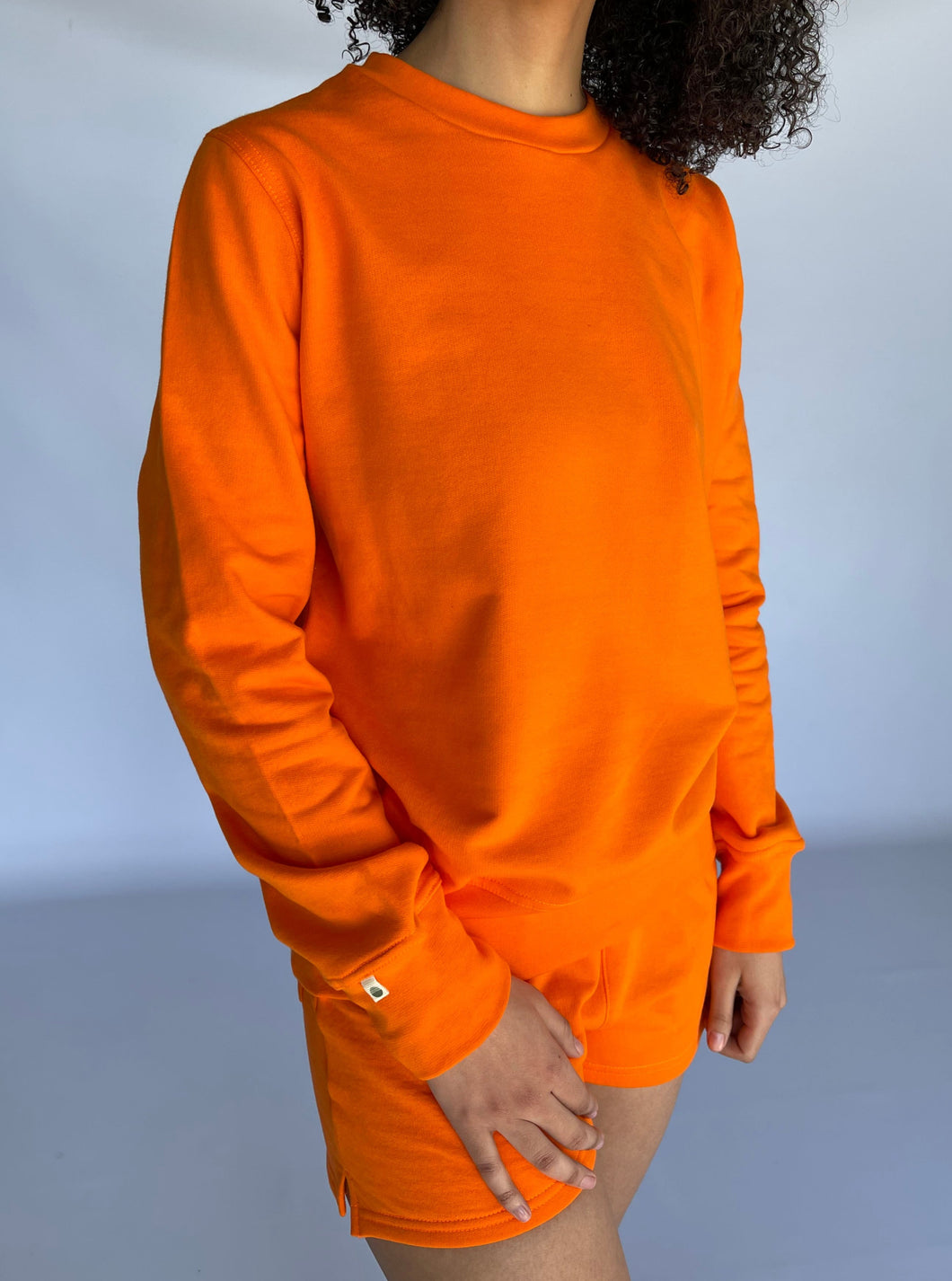 CLASSIC CREW NECK SWEATER - ORANGE