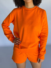 Load image into Gallery viewer, CLASSIC CREW NECK SWEATER - ORANGE
