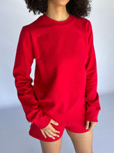 Load image into Gallery viewer, CLASSIC CREW NECK SWEATER - RED
