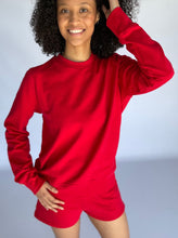 Load image into Gallery viewer, CLASSIC CREW NECK SWEATER - RED
