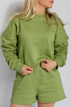 Load image into Gallery viewer, OVERSIZED CROP SWEATER - SAGE
