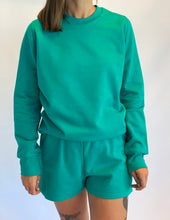 Load image into Gallery viewer, CLASSIC CREW NECK SWEATER - TEAL
